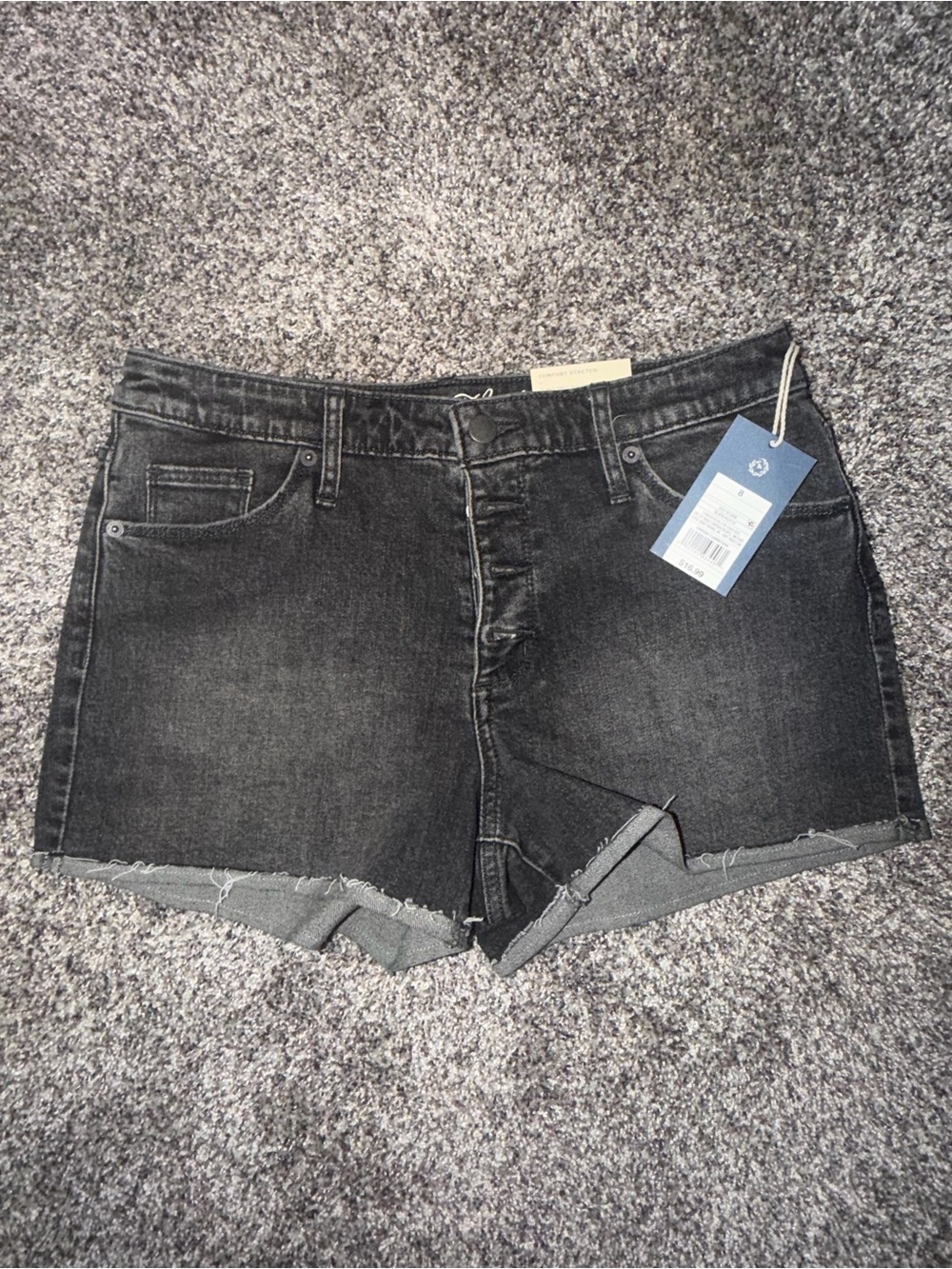 Universal Thread Black Washed Denim Cutoff Shorts